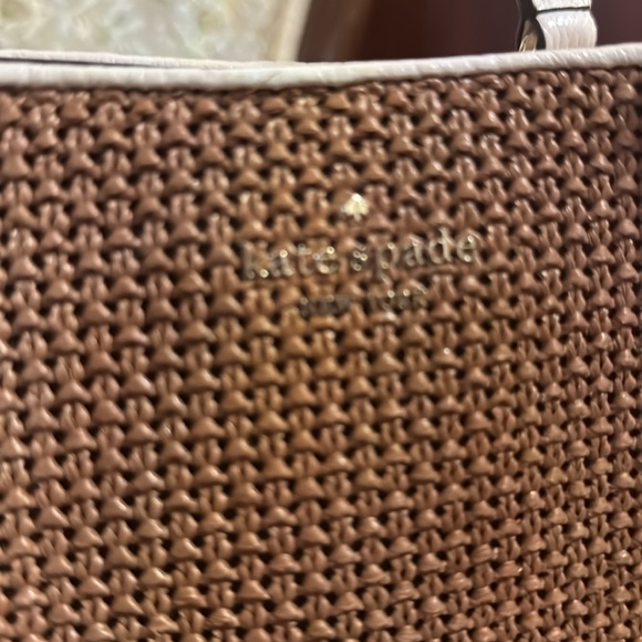 Kate Spade Bag cream and brown. Cross body, pebbled leather - Picture 2 of 9